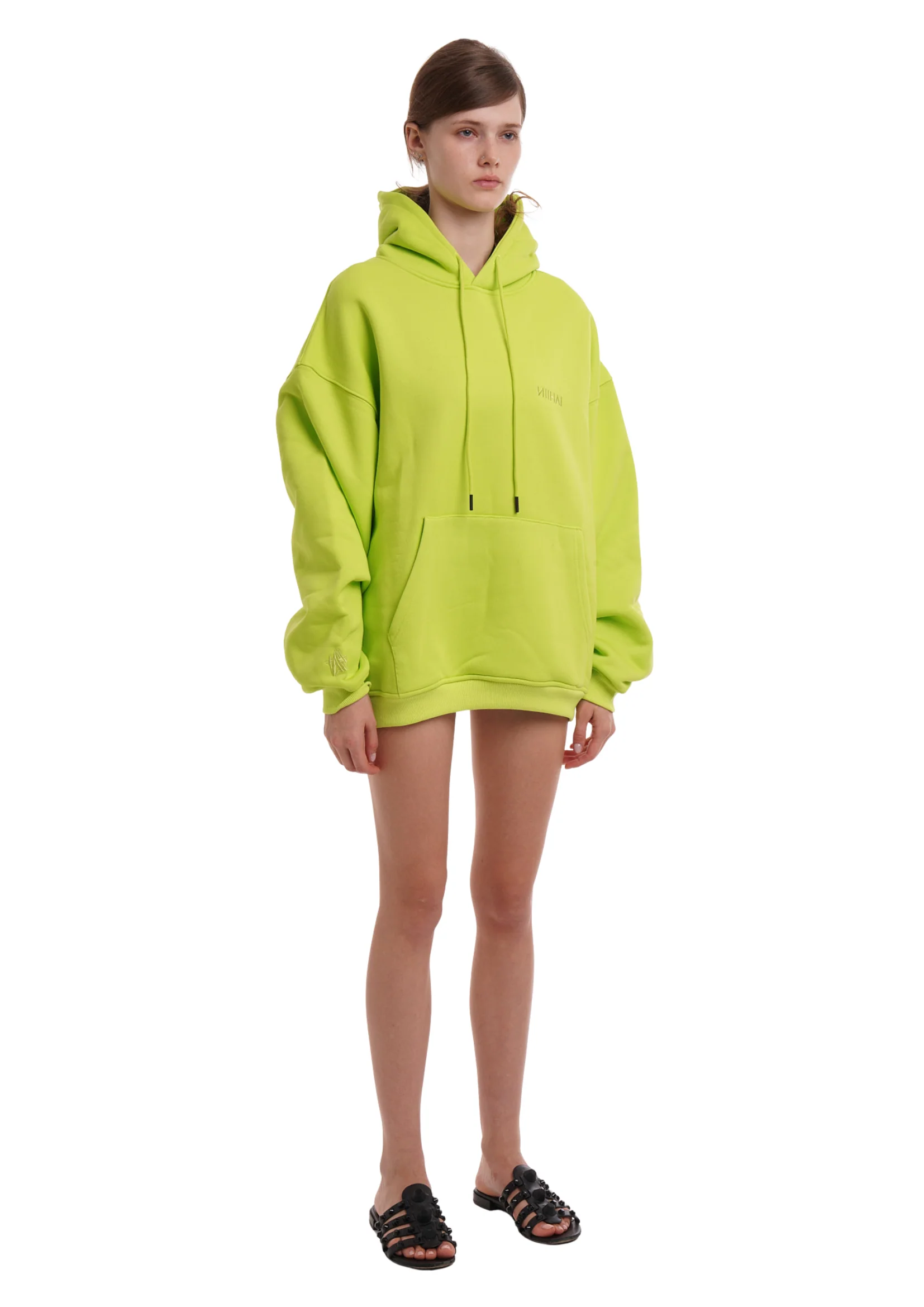 BASiCS HOODiE IN LIME - Image 4