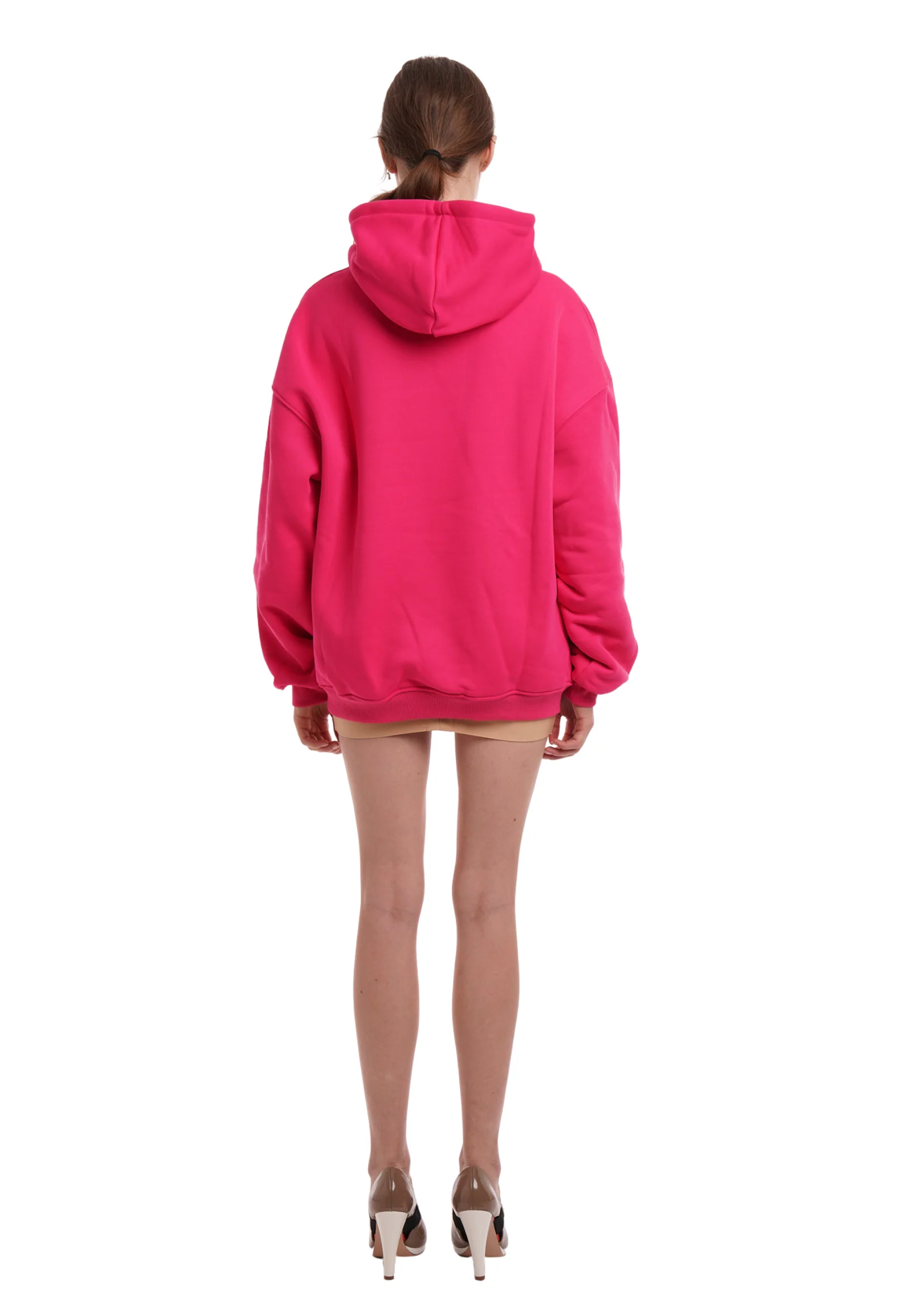 BASiCS HOODiE IN ROSIE PINK - Image 3