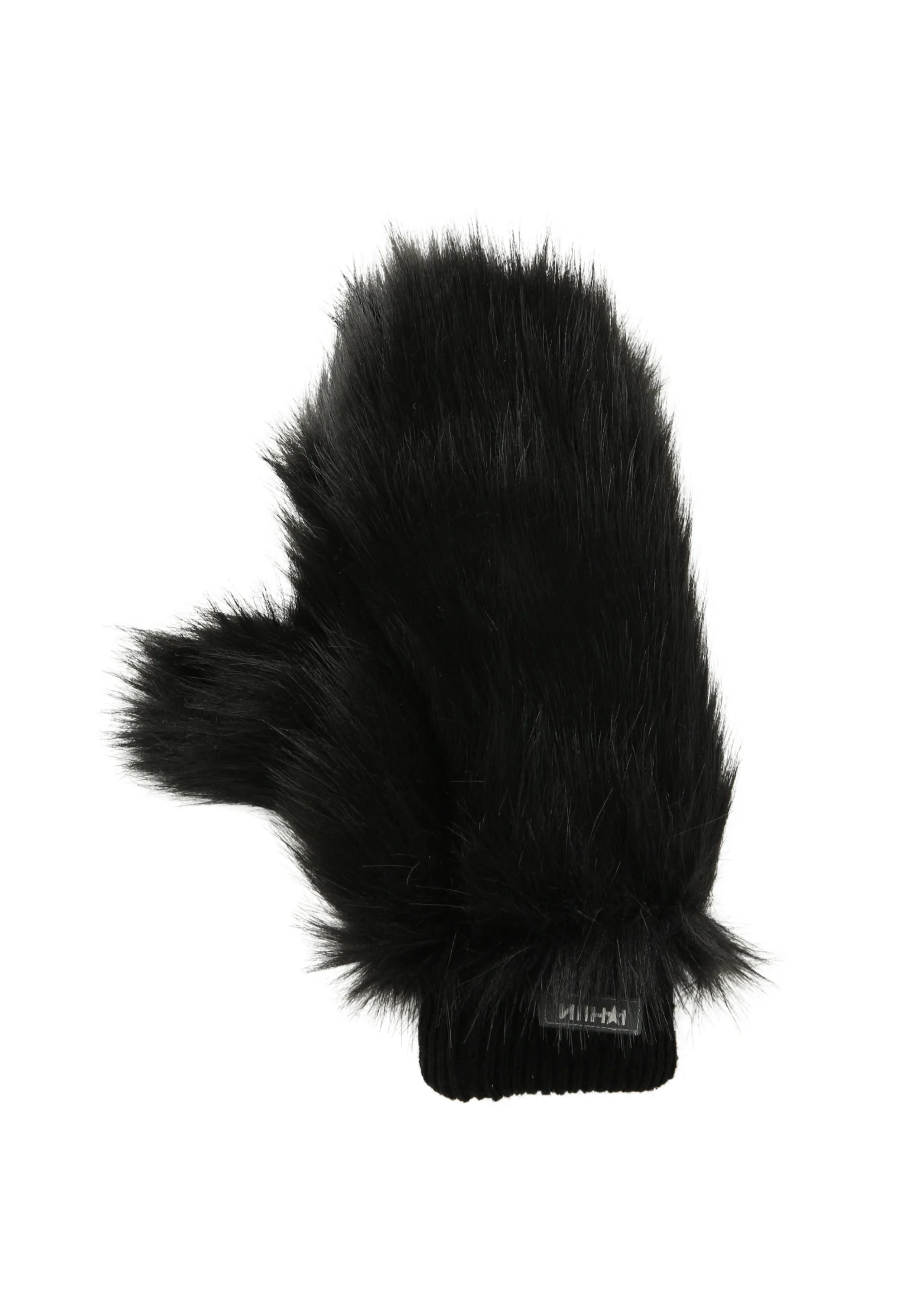BLACK FLUFFY GLOVES - Image 4