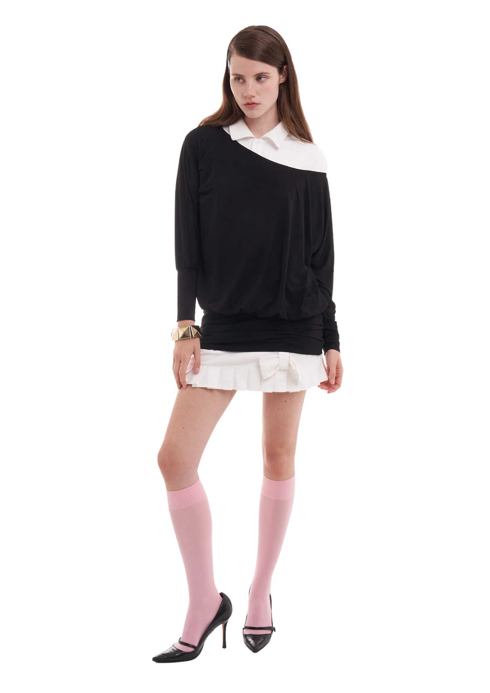 CHARLI DRESS IN CHARCOAL BLACK - Image 4