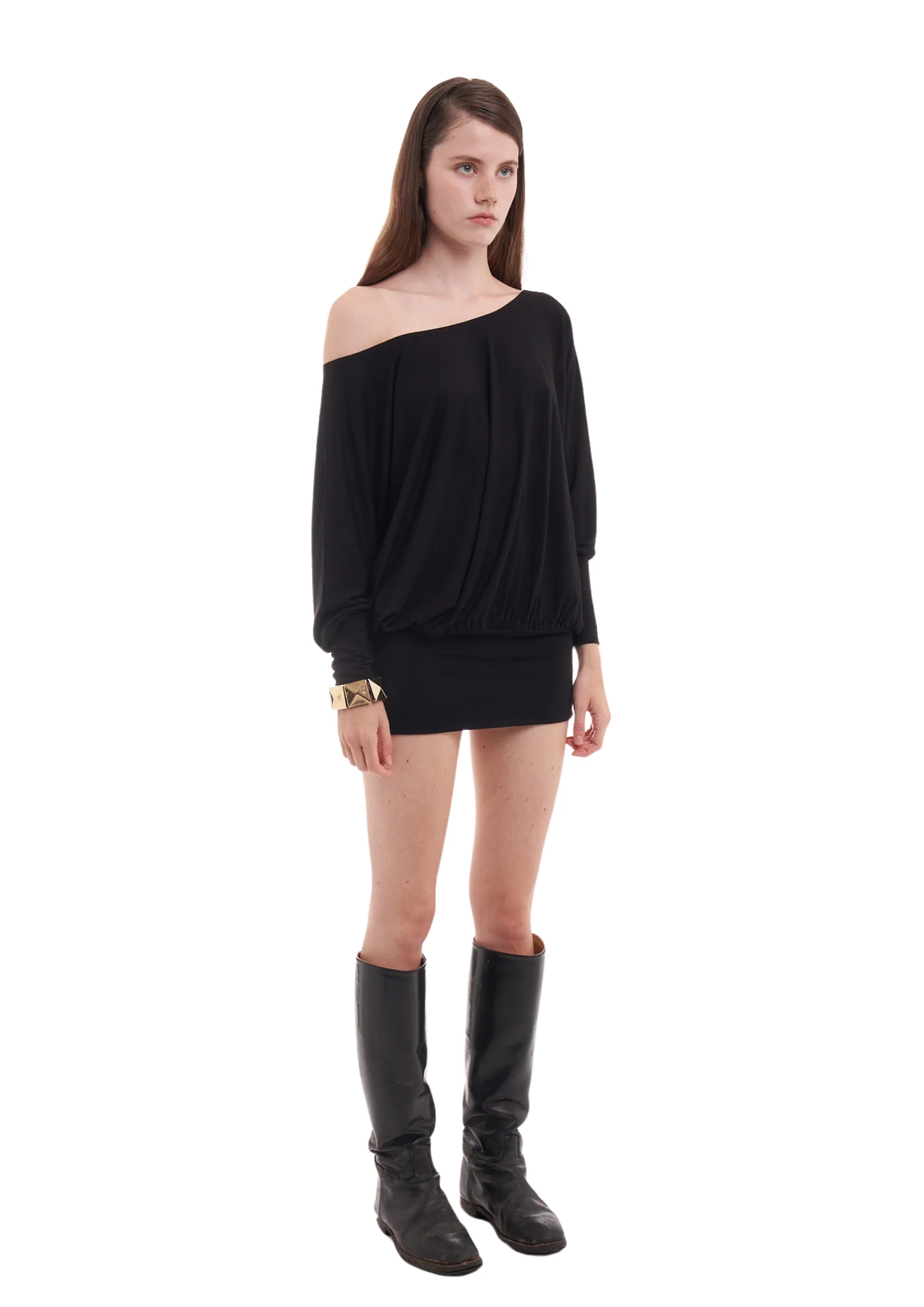 CHARLI DRESS IN CHARCOAL BLACK - Image 5