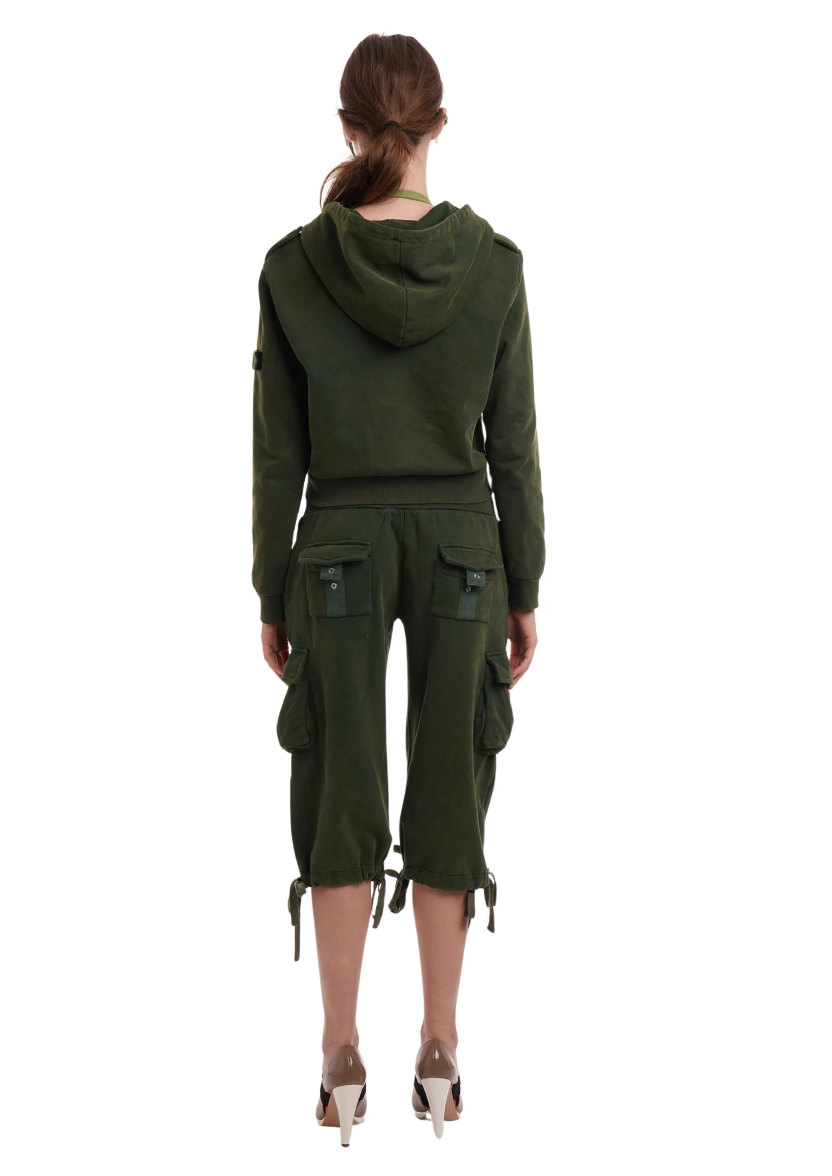 COMBAT HOODIE IN MILITARY GREEN - Image 5