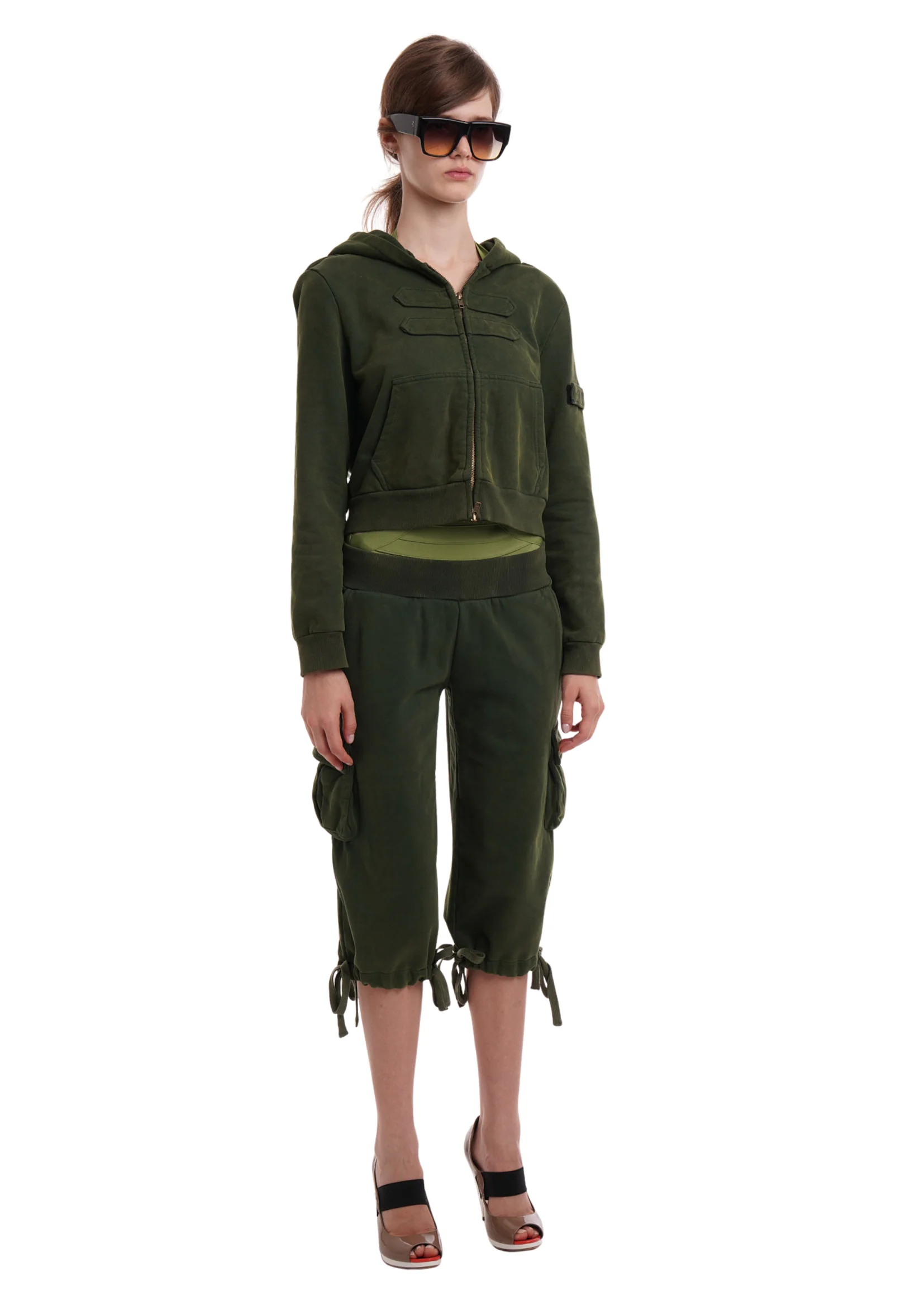 COMBAT HOODIE IN MILITARY GREEN - Image 6