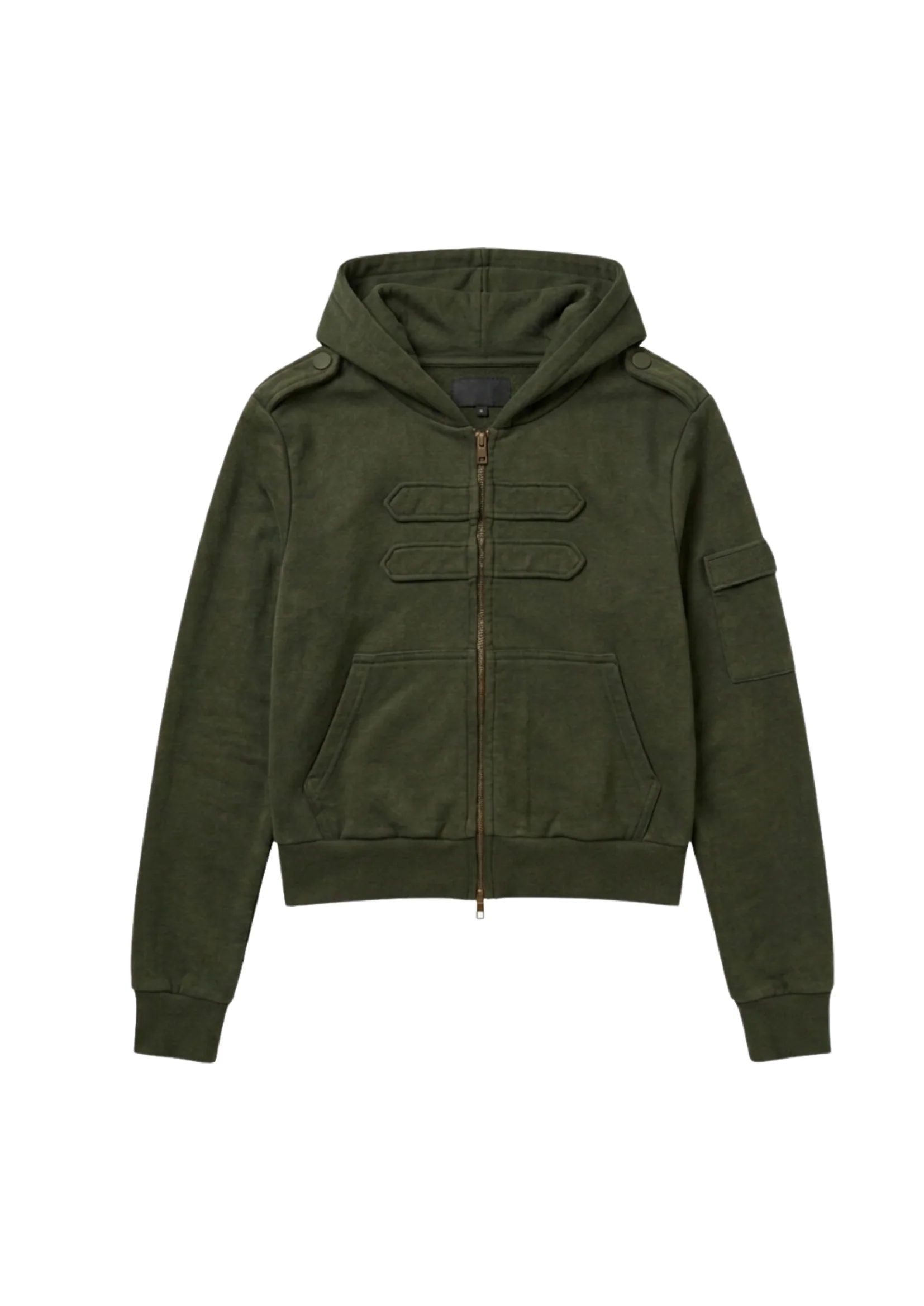COMBAT HOODIE IN MILITARY GREEN - Image 8