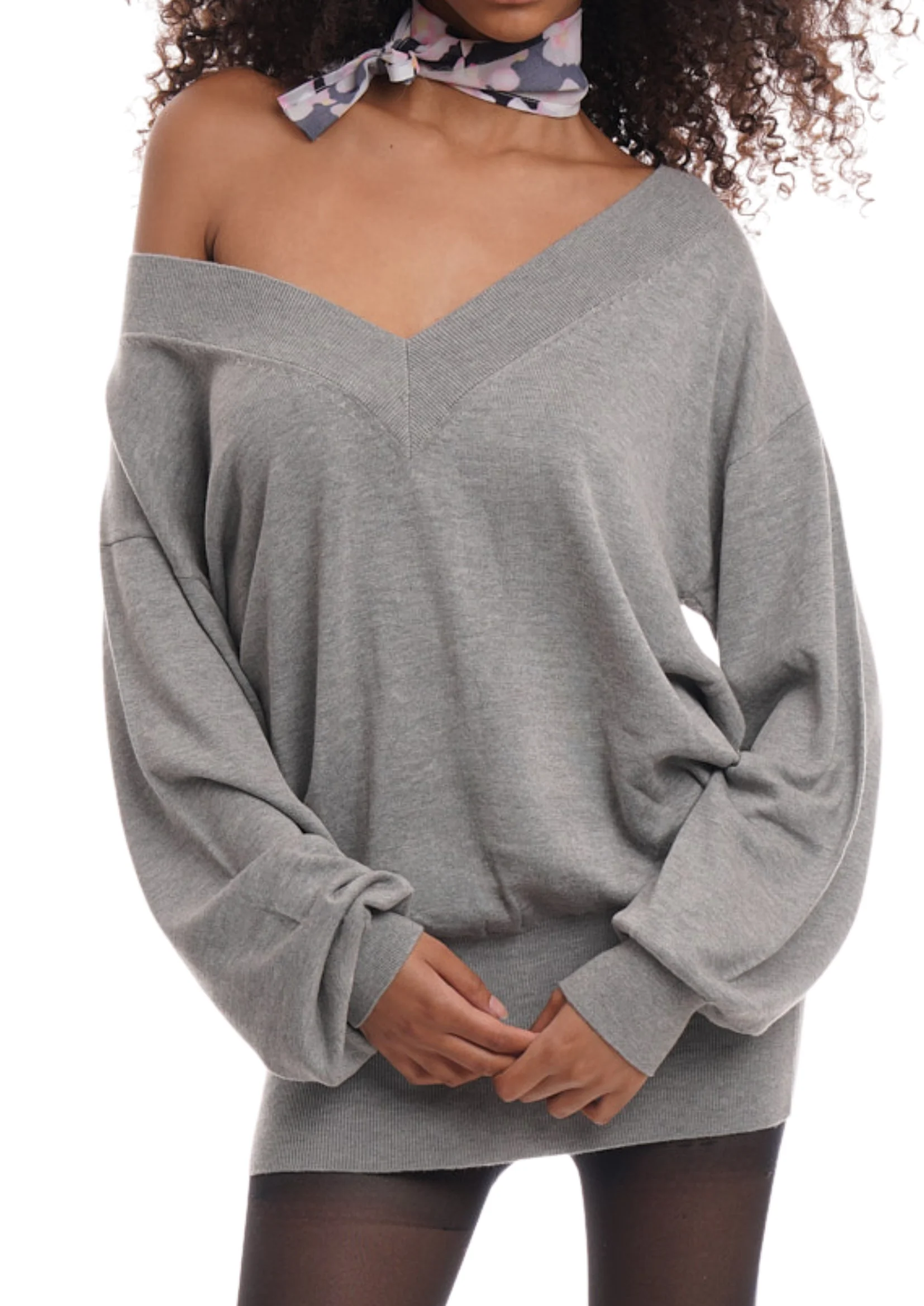 DEEP JUMPER IN GREY MARL - Image 4