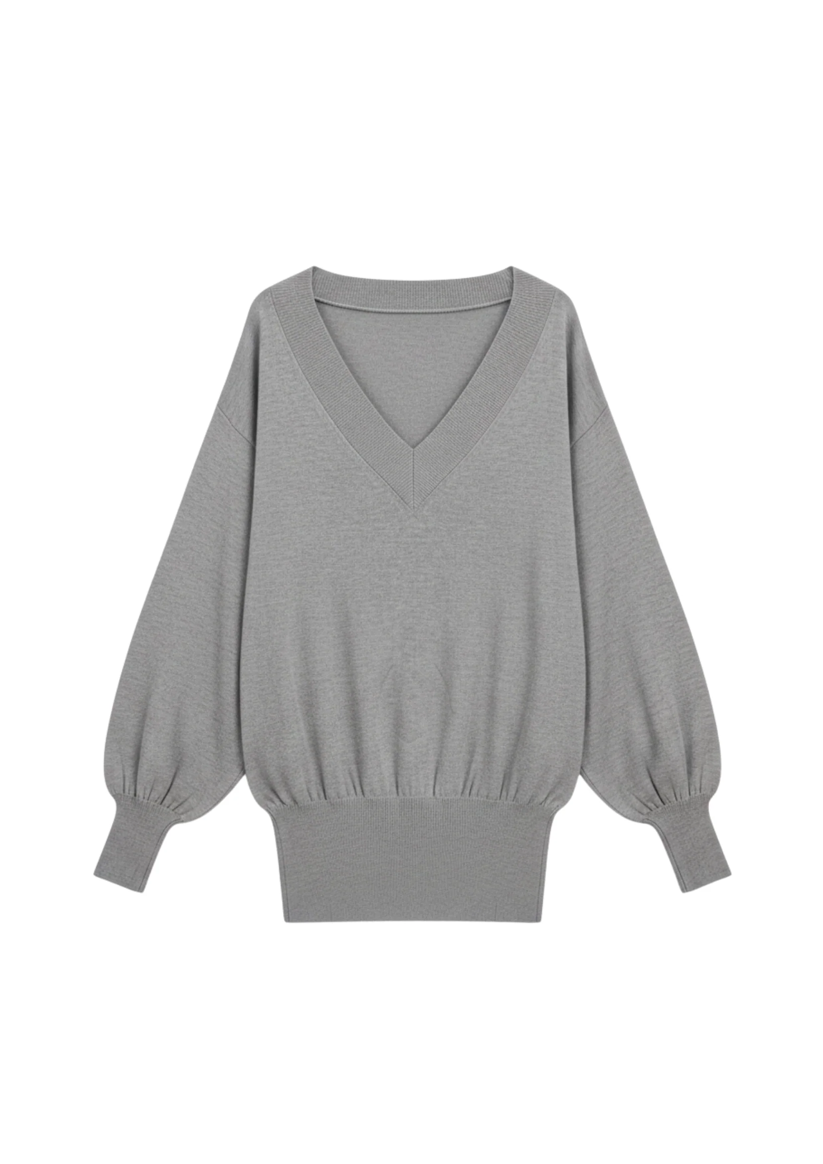 DEEP JUMPER IN GREY MARL - Image 5