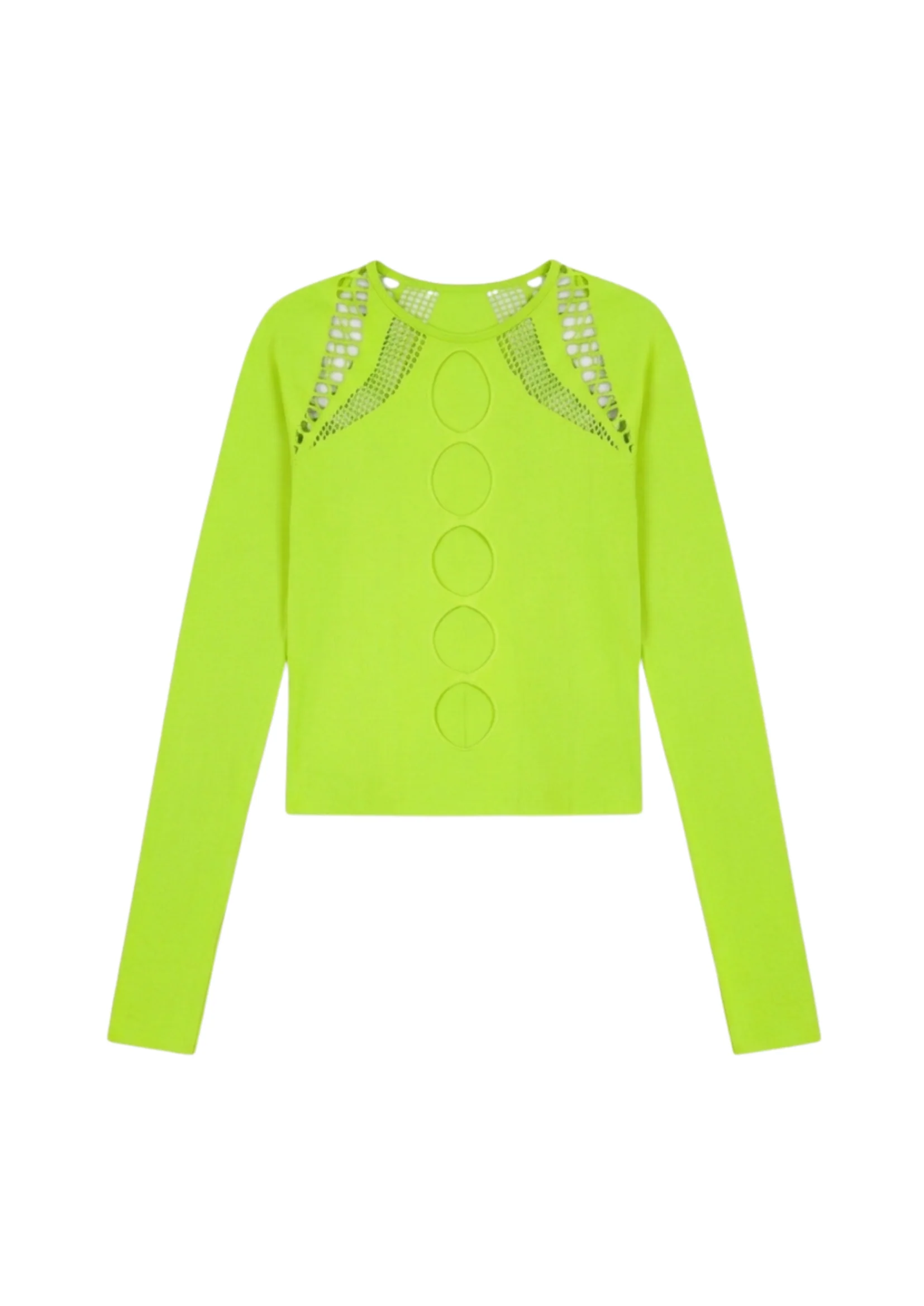 LONG-SLEEVE SHAPEWEAR TOP IN LIME - Image 5