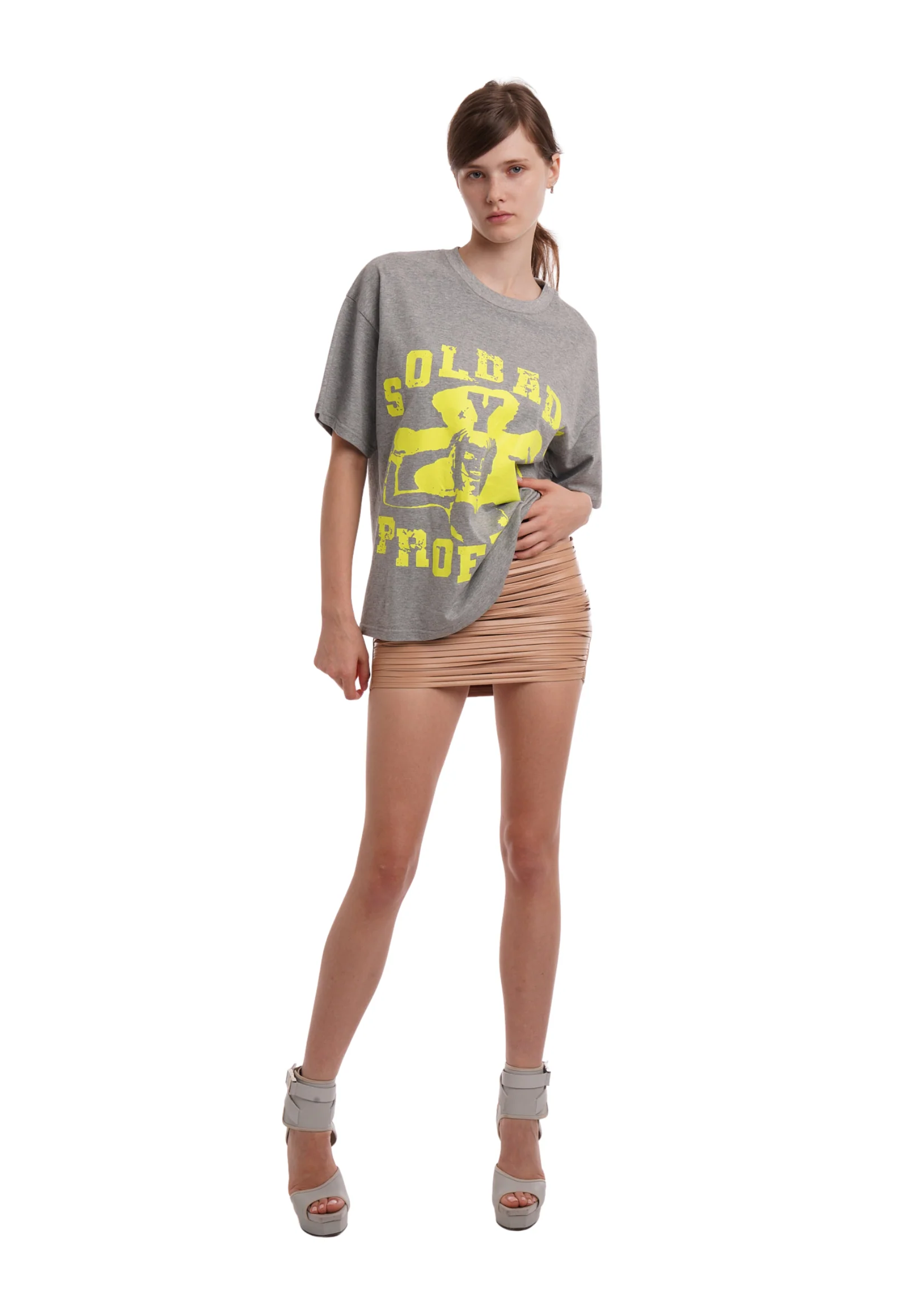 SOLDADO OVERSIZED TSHIRT IN GREY MARL - Image 5