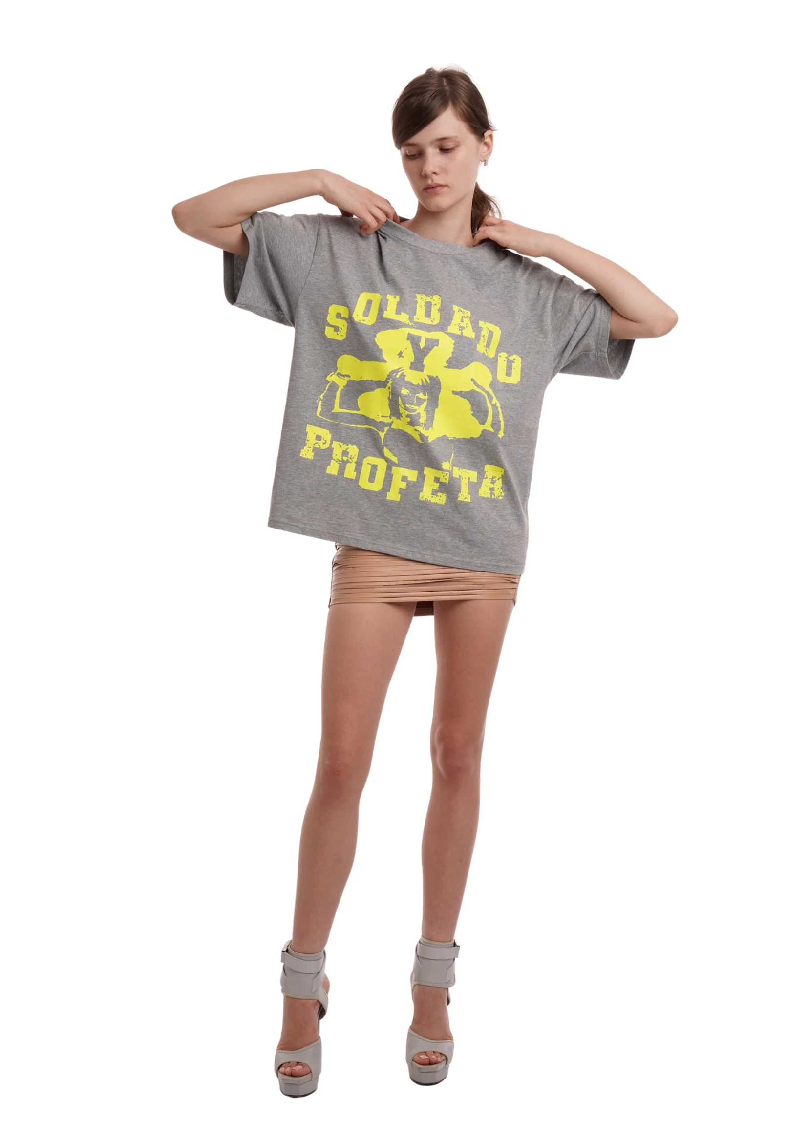 SOLDADO OVERSIZED TSHIRT IN GREY MARL - Image 6