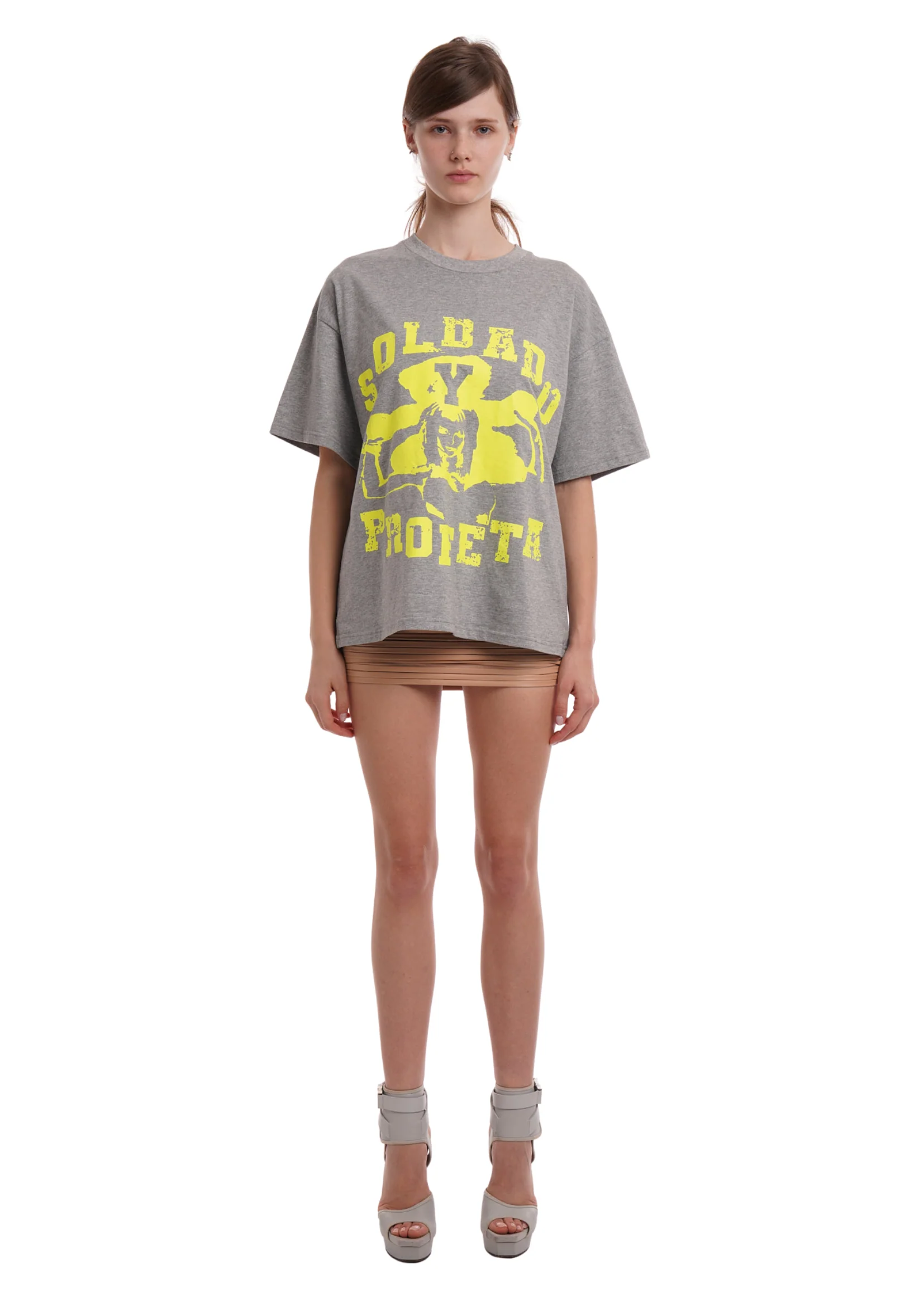 SOLDADO OVERSIZED TSHIRT IN GREY MARL - Image 9