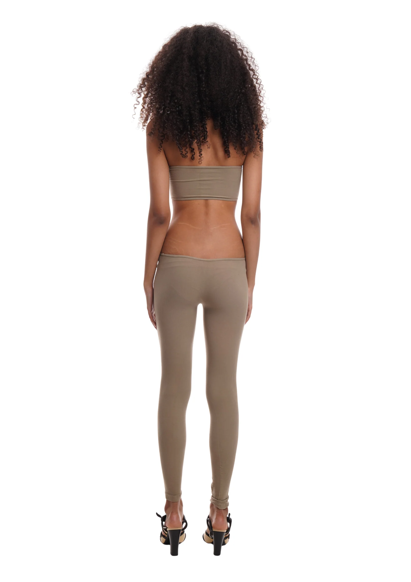 THE CROSS JUMPSUIT IN LIGHT KHAKI - Image 3