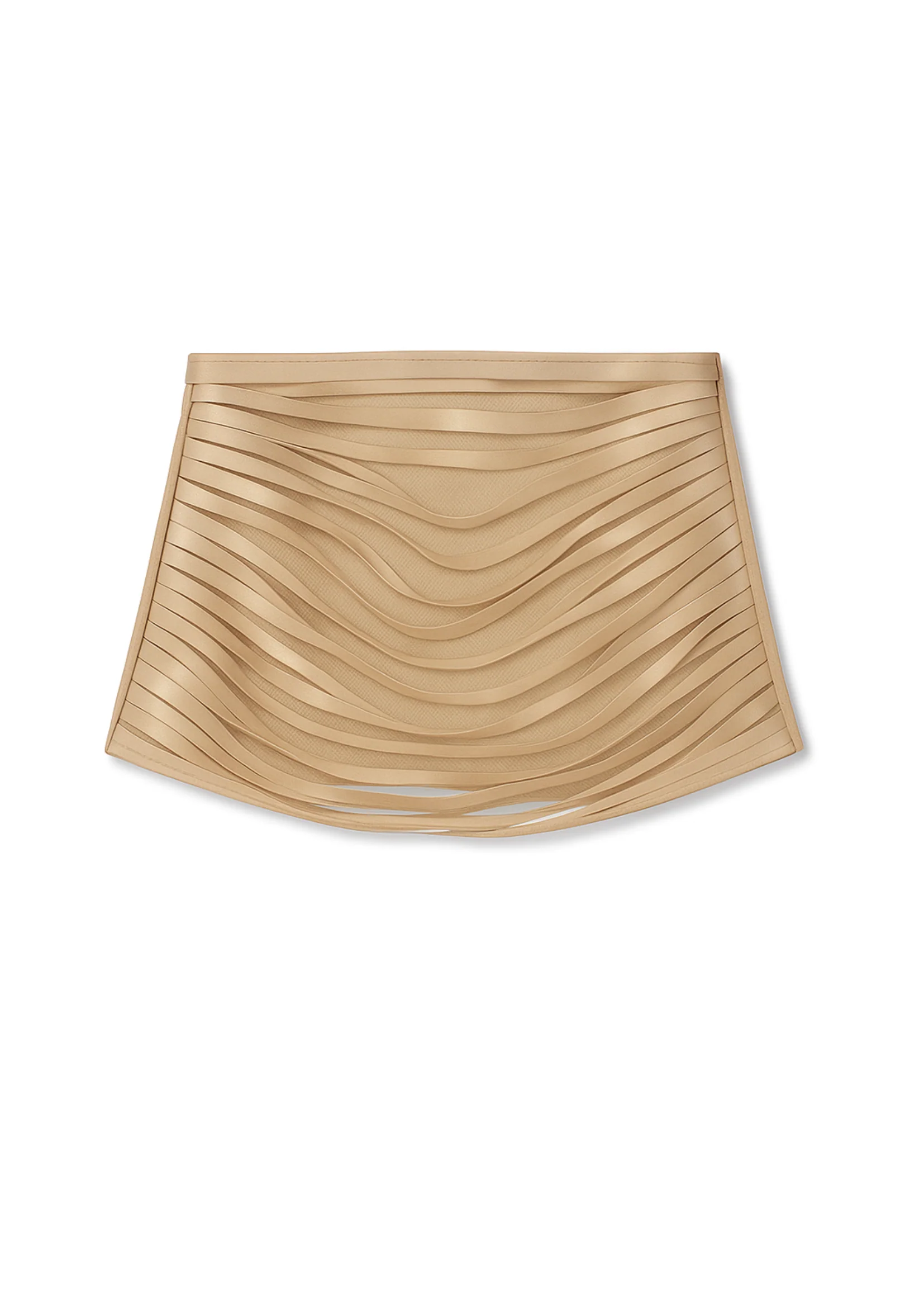 THE LAZER SKIRT IN BEIGE - Image 3
