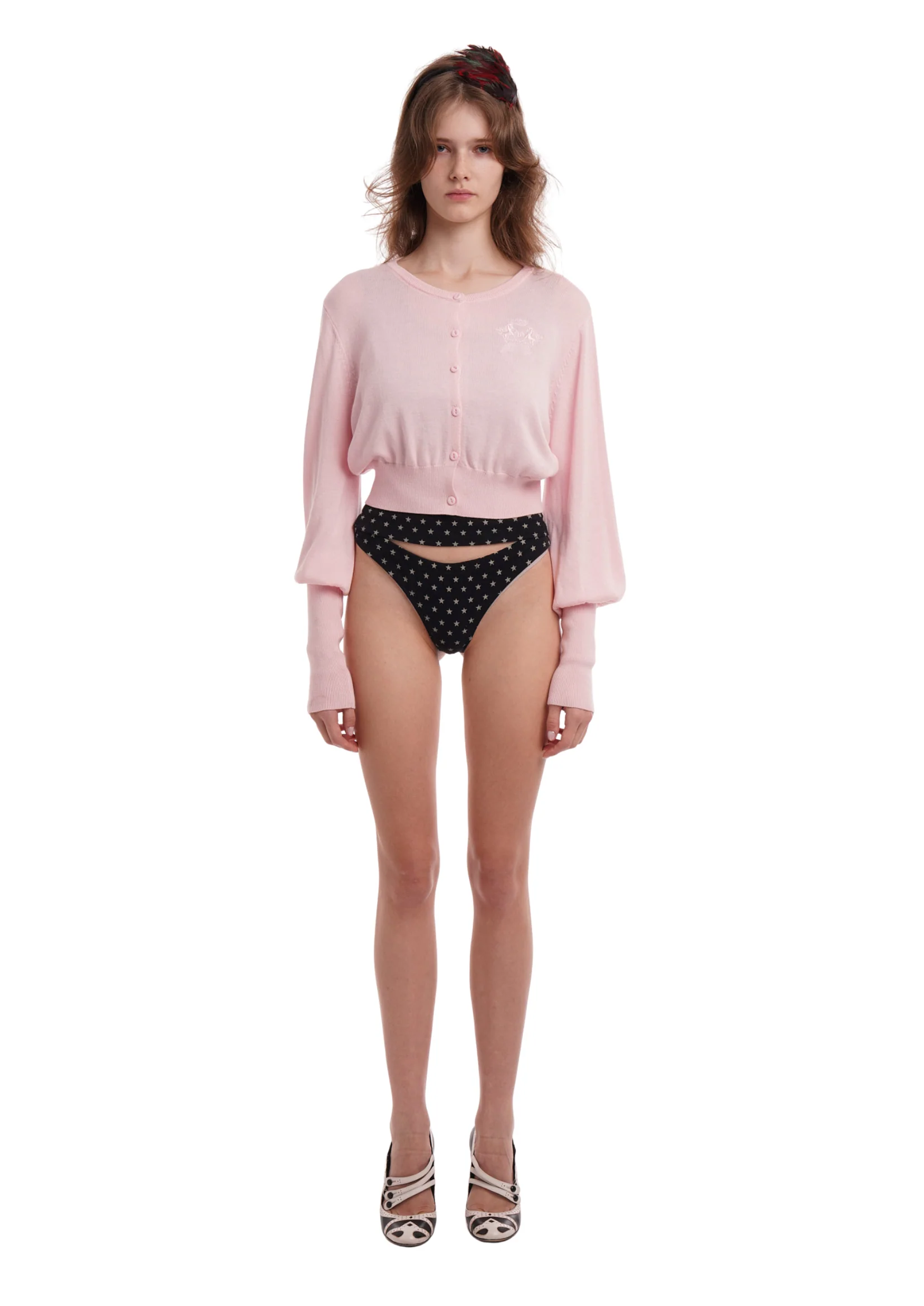 THE LONG BUBBLE CARDI IN BUBBLEGUM - Image 6