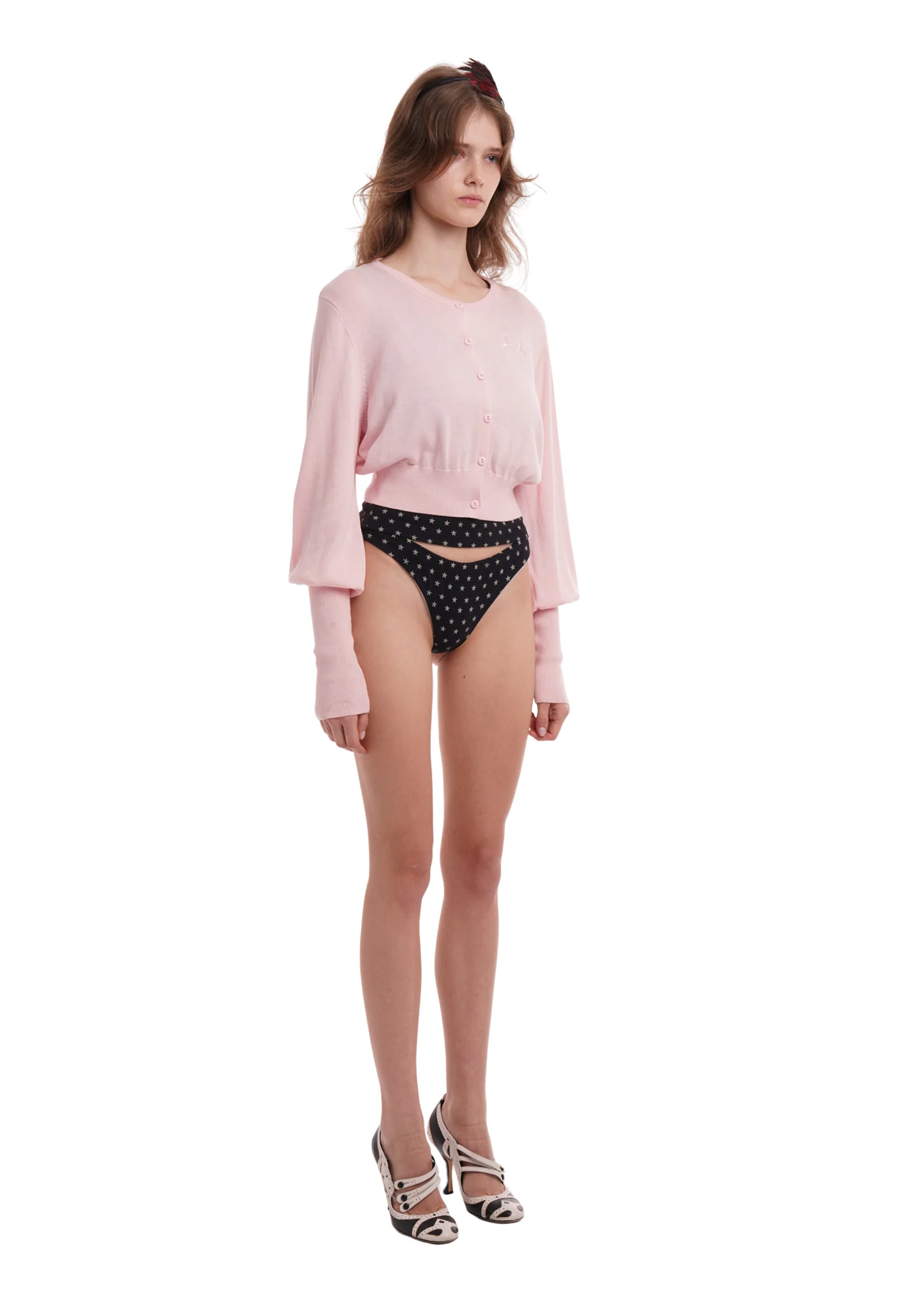 THE LONG BUBBLE CARDI IN BUBBLEGUM - Image 7