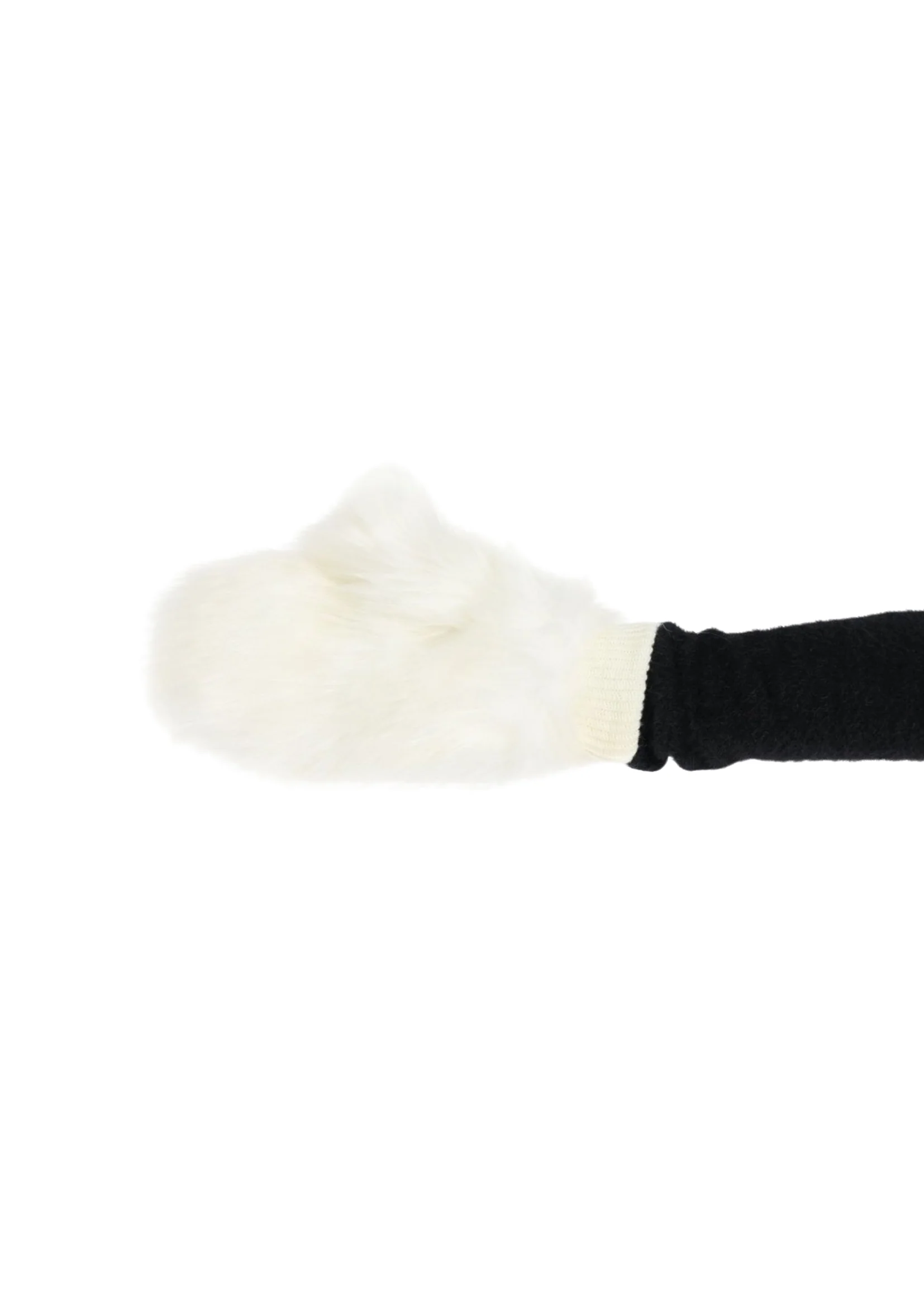 WHITE FLUFFY GLOVES - Image 3